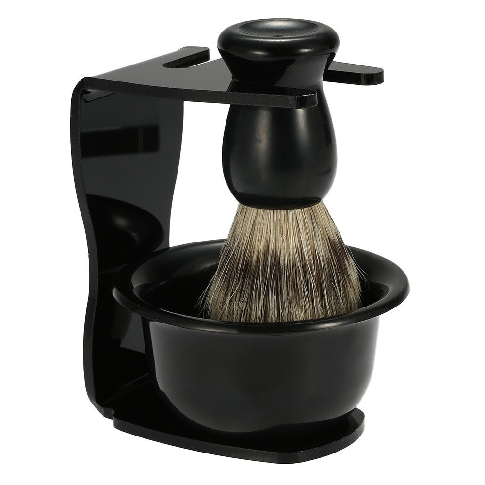 Shaving Brush with Stand & Bowl