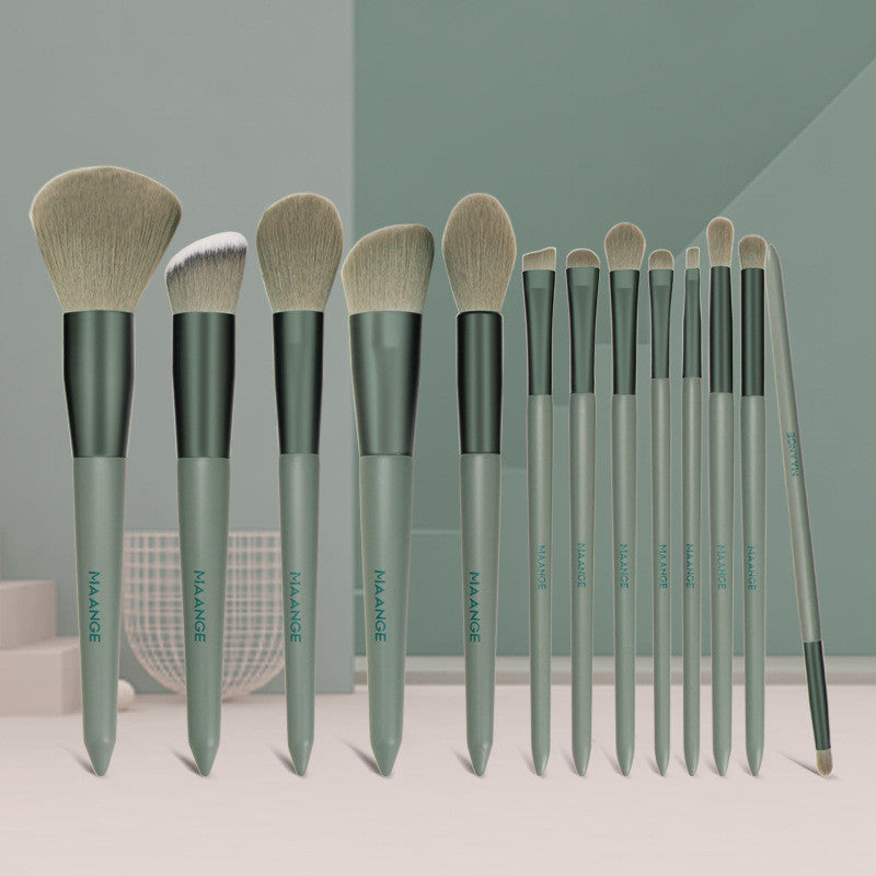 13-Piece Makeup Brush Set – Matcha & Milk Tea – view 4