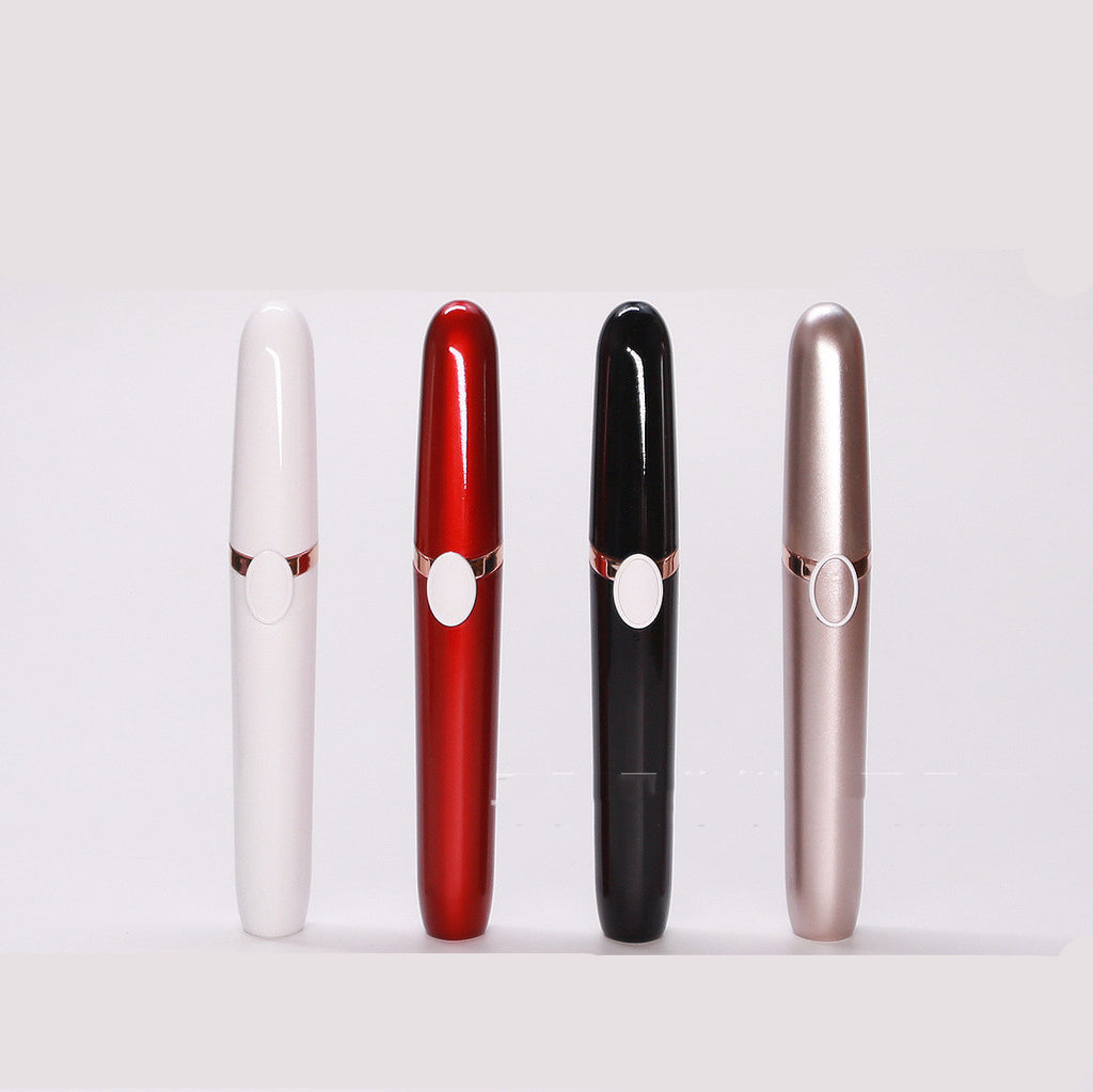 Mini eyebrow trimmer pen for women in white, red, black and gold