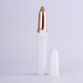 White mini eyebrow trimmer pen for women