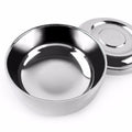 Stainless Steel Shaving Soap Bowl & Brush Holder – view 4