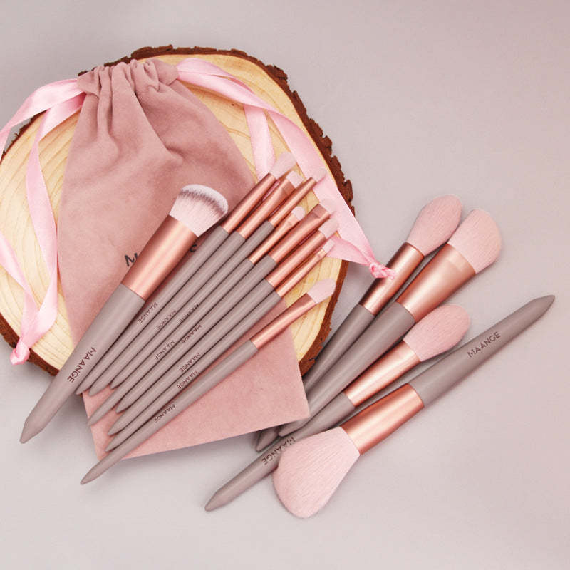 13-Piece Makeup Brush Set – Matcha & Milk Tea – view 2