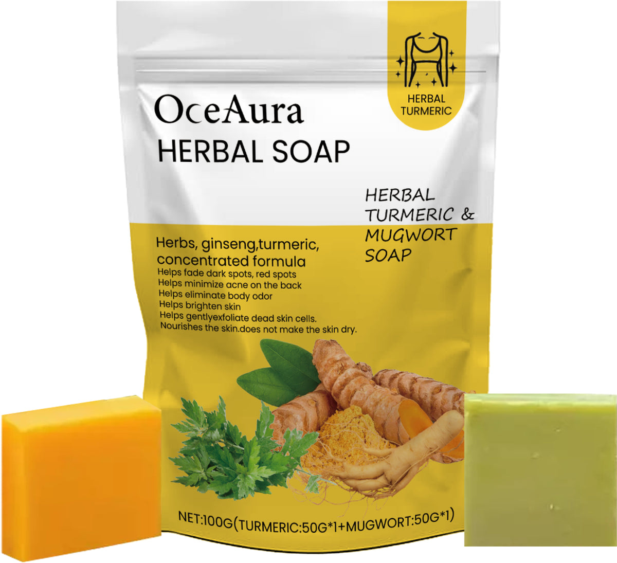 Turmeric Herbal Skincare Soap – view 2
