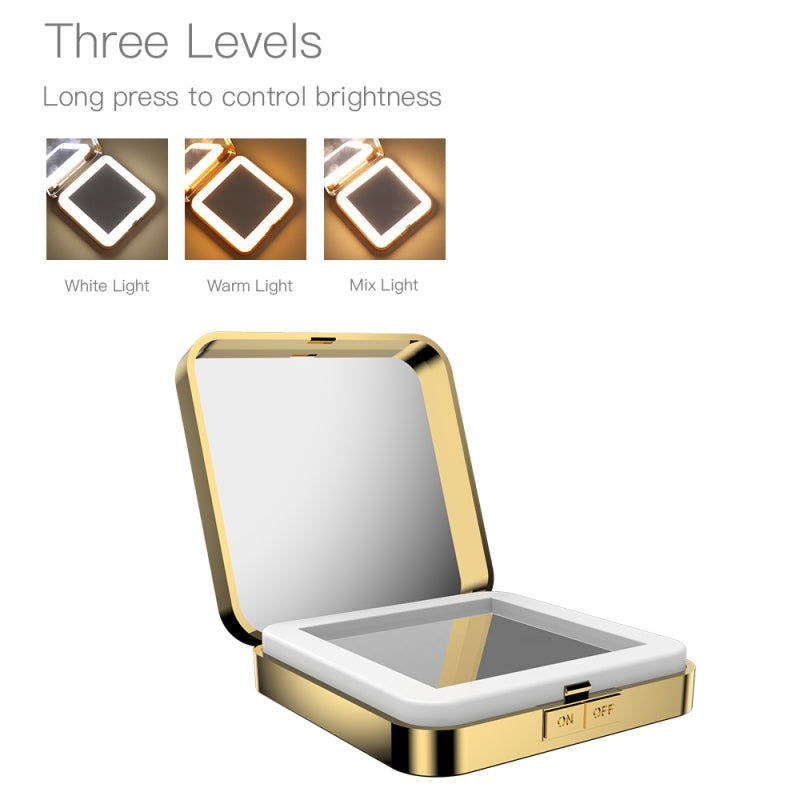 LED Makeup Mirror with 4x Magnifying Mirror – view 3