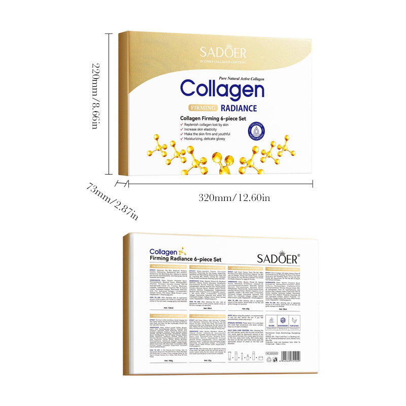 Collagen hydrating skincare set ingredients and benefits