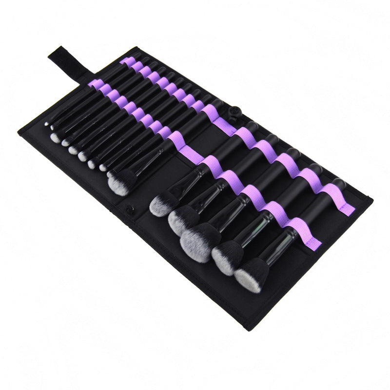 15-Piece Black Makeup Brush Set with Storage Bag – view 5