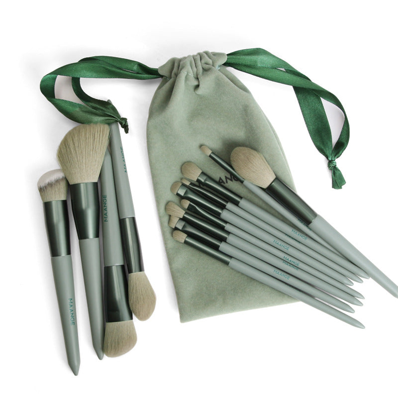 13-Piece Makeup Brush Set – Matcha & Milk Tea – view 6