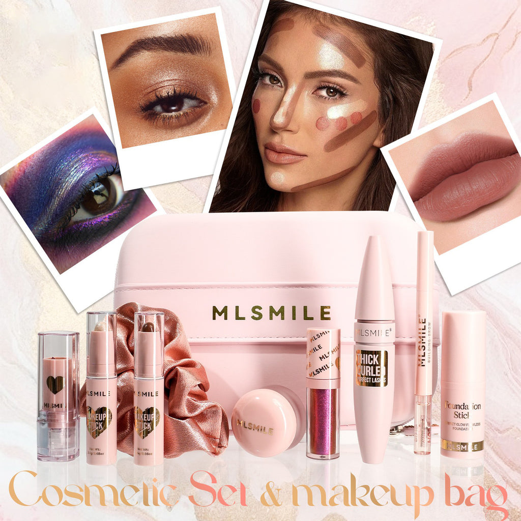Makeup Starter Set with Cosmetic Bag