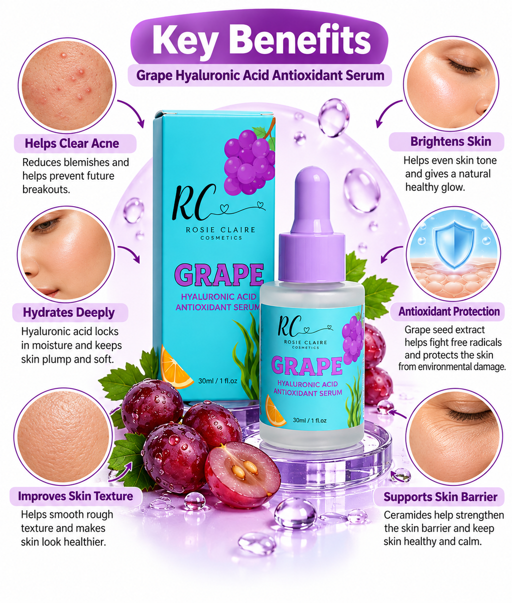 Grape Hyaluronic Acid Serum with Vitamin C