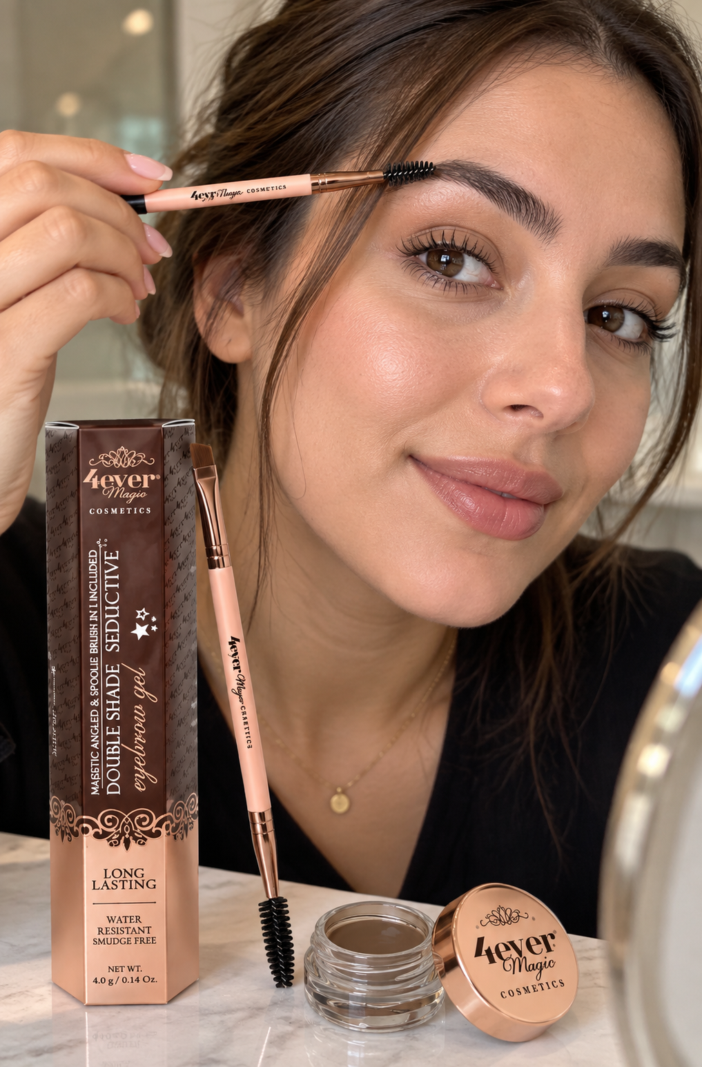 Double Shade Eyebrow Gel and Brush