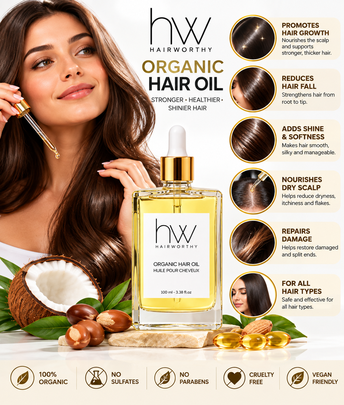Hairworthy Hairrepair Coconut Oil