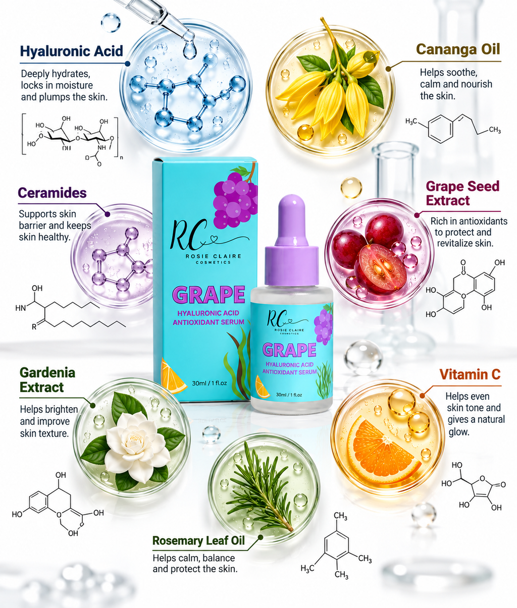 Grape Hyaluronic Acid Serum with Vitamin C