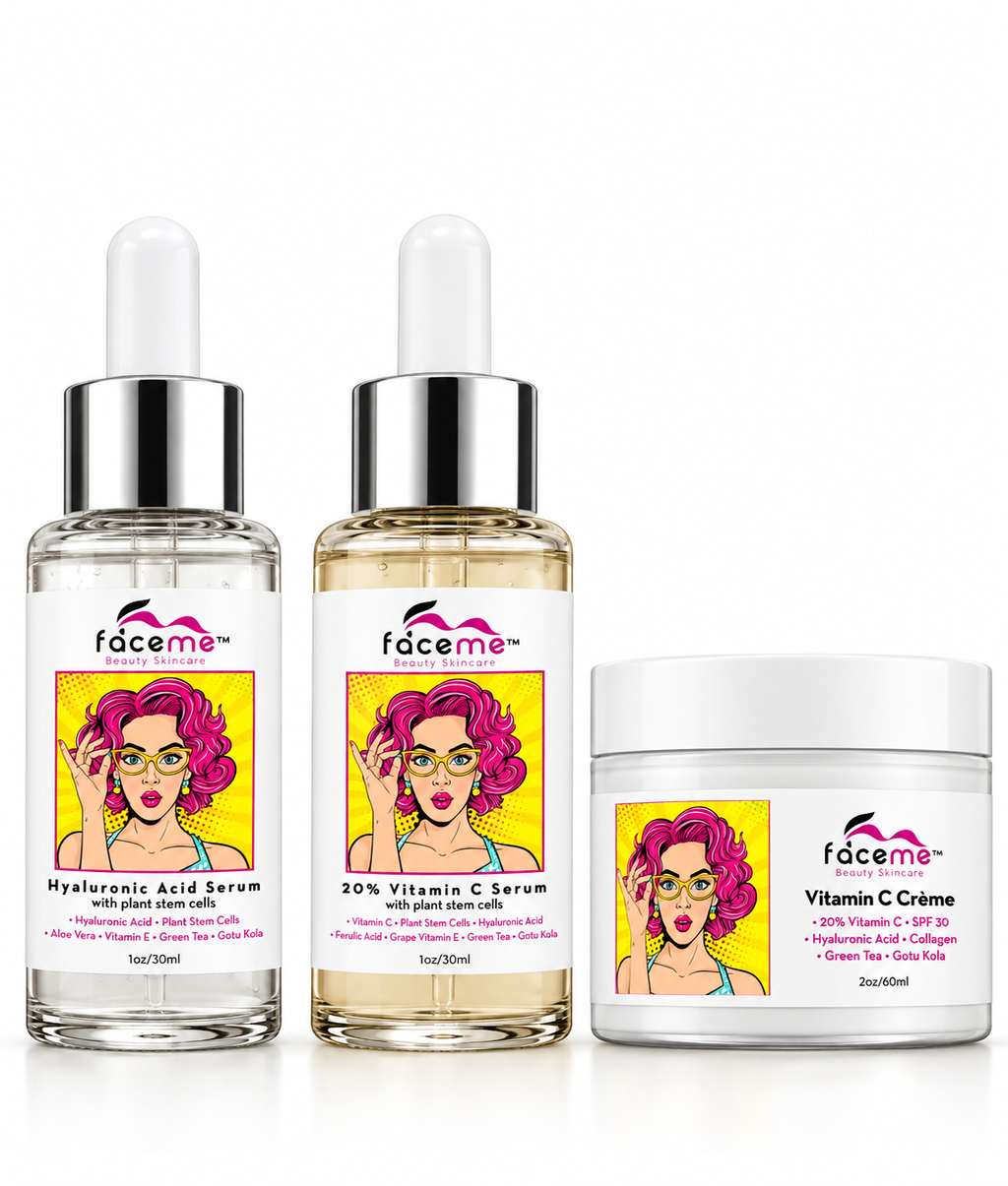 Day Slayer Bundle – Hyaluronic Acid Serum, 20% Vitamin C Serum and 15% Vitamin C Crème skincare set